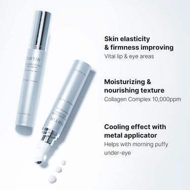 TIRTIR Collagen Eye Cream | Lifting & Firming Under Eye Cream with Peptides and Marine Collagen for Wrinkles | Fine Lines, Puffiness & Dark Circles | 15mL